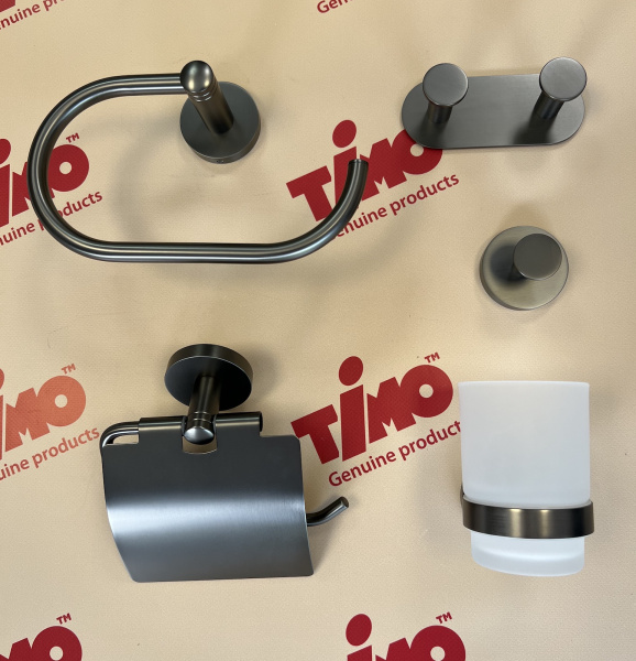 Полотенцедержатель Timo Saona черное золото 13050/18